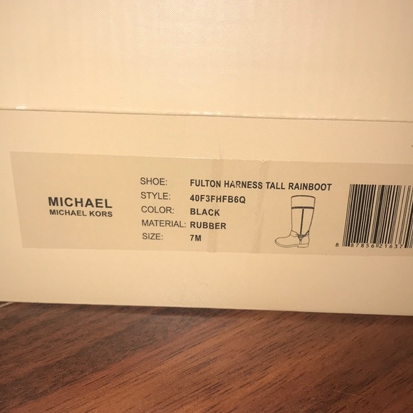 Michael Kors Black Tall Rain boot - Picture 8 of 8